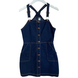 H&M  mini Denim  apron Dress size 40